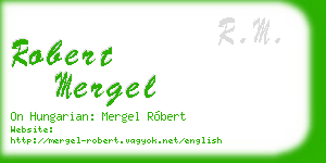 robert mergel business card